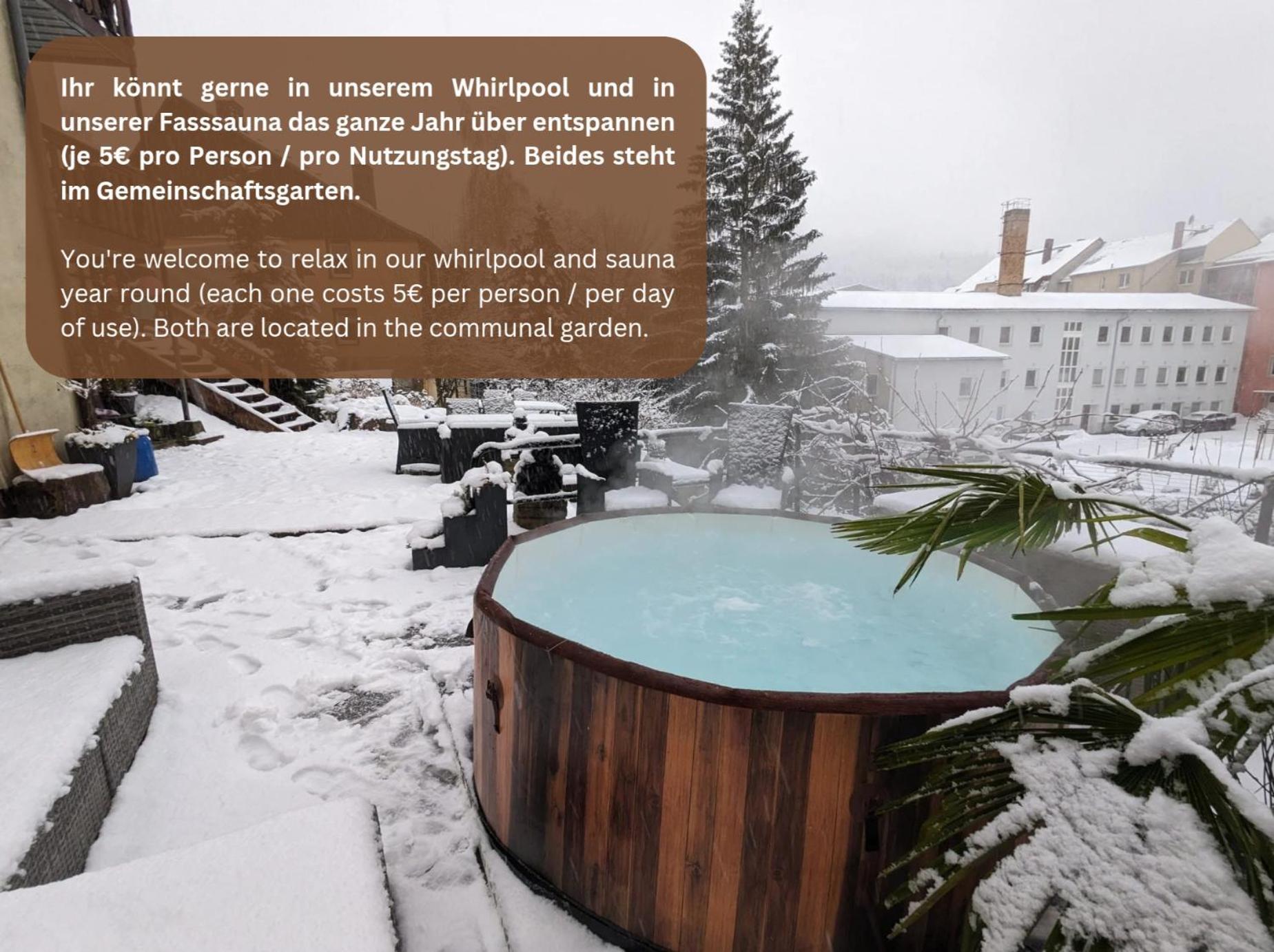 Zi1 - Urlaubsmagie - Erholung Mit Whirlpool & Sauna Sebnitz Eksteriør bilde